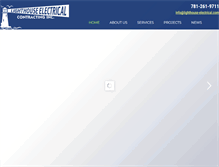 Tablet Screenshot of lighthouse-electrical.com